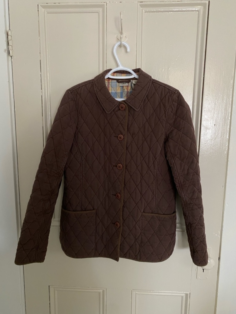 Vintage L.L. Bean Chocolate Brown Quilted Chore Jacket